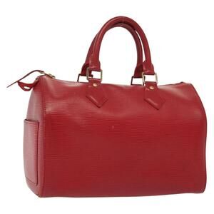 LOUIS VUITTON Epi Speedy 25 Hand Bag Castilian Red M43017